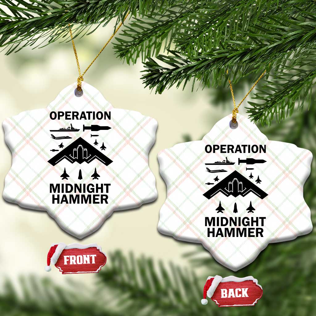 Operation Midnight Hammer Military Ceramic Ornament Tactical Warfare Jets Bombers TS02 Print Your Wear