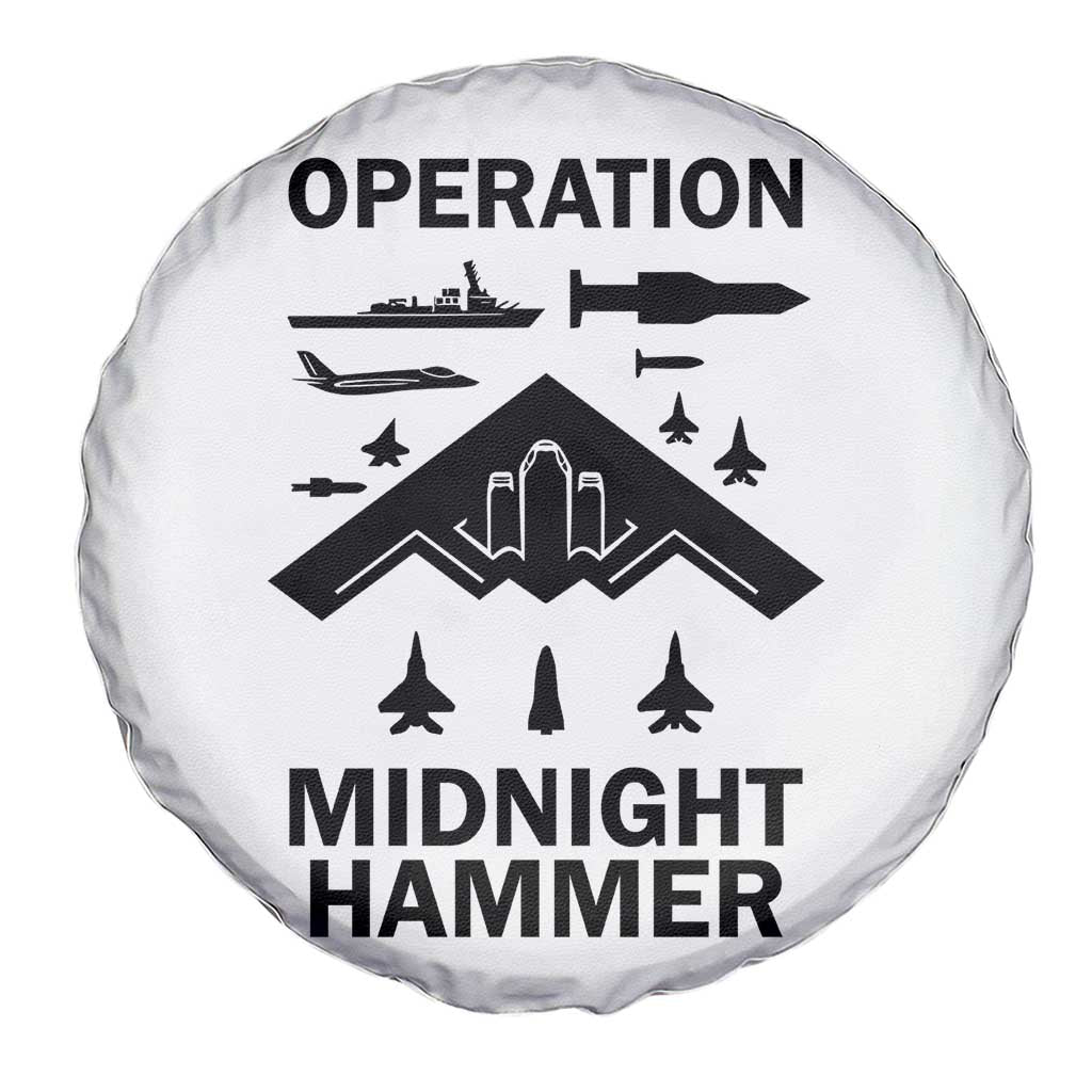 Operation Midnight Hammer Military Spare Tire Cover Tactical Warfare Jets Bombers TS02 Print Your Wear