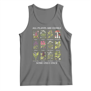 Vintage Botanical Poison Chart Graphic Tank Top All Plants Are Edible Some Only Once