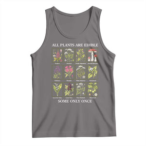 Vintage Botanical Poison Chart Graphic Tank Top All Plants Are Edible Some Only Once