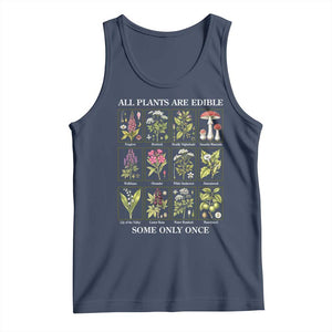 Vintage Botanical Poison Chart Graphic Tank Top All Plants Are Edible Some Only Once