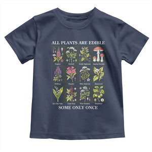 Vintage Botanical Poison Chart Graphic Toddler T Shirt All Plants Are Edible Some Only Once