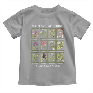 Vintage Botanical Poison Chart Graphic Toddler T Shirt All Plants Are Edible Some Only Once