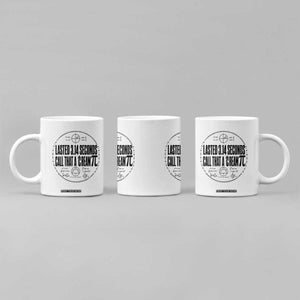 Lasted 3 14 Seconds Call That A Cream Pi Coffee Mug Funny Math Joke Adult Humor Pi Day Gift