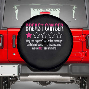Funny Breast Cancer One Star Review Spare Tire Cover Would Not Recommend Breast Cancer Warrior