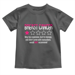 Funny Breast Cancer One Star Review Toddler T Shirt Would Not Recommend Breast Cancer Warrior