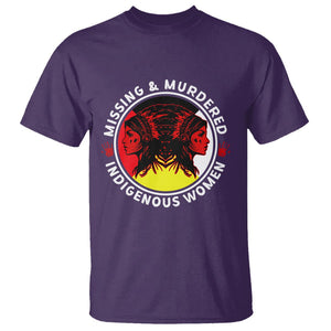 Indigenous Women T Shirt MMIW Awareness Missing & Murdered TS02 Purple Printyourwear