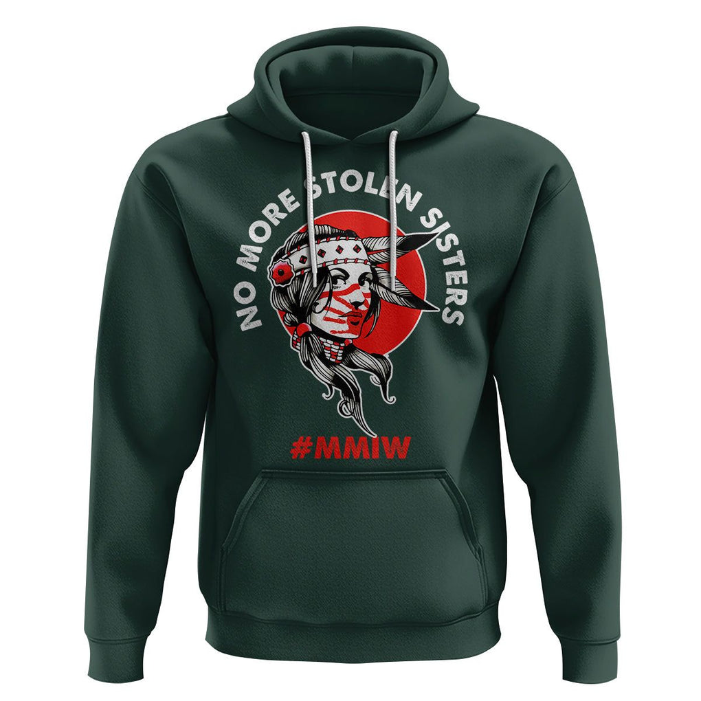 Indigenous Women MMIW Awareness Hoodie No More Stolen Sisters TS02 Dark Forest Green Printyourwear