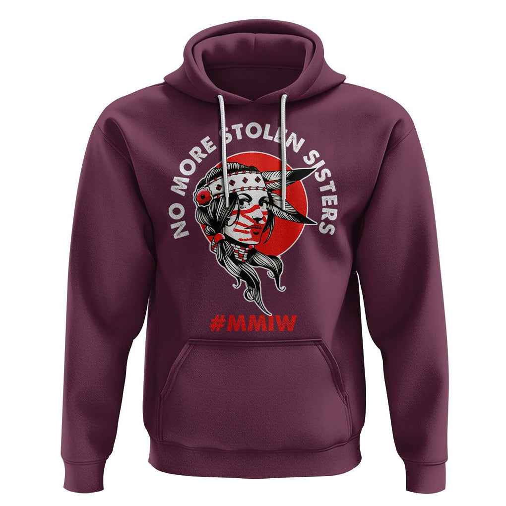 Indigenous Women MMIW Awareness Hoodie No More Stolen Sisters TS02 Maroon Printyourwear