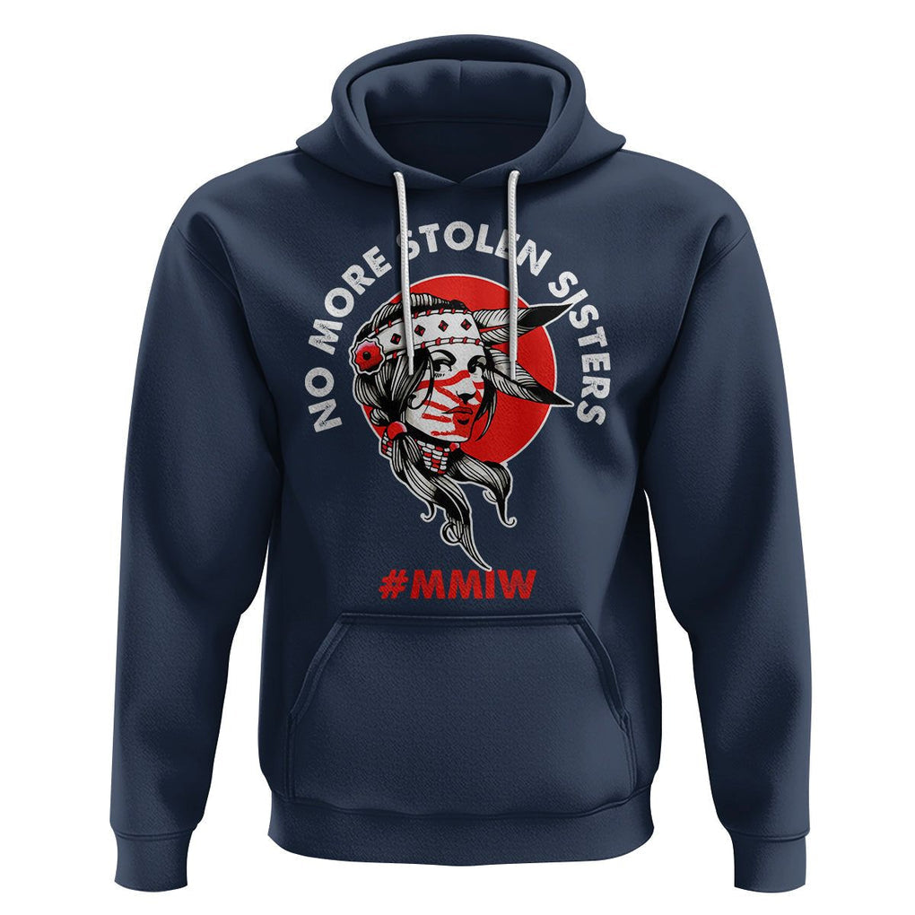 Indigenous Women MMIW Awareness Hoodie No More Stolen Sisters TS02 Navy Printyourwear
