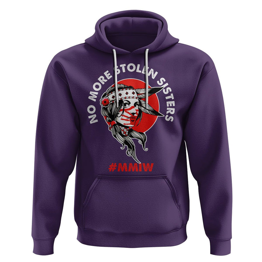 Indigenous Women MMIW Awareness Hoodie No More Stolen Sisters TS02 Purple Printyourwear