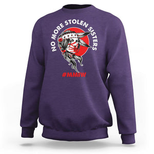 Indigenous Women MMIW Awareness Sweatshirt No More Stolen Sisters TS02 Purple Printyourwear