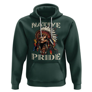 Native American Hoodie Native Pride Indigenous American Indians TS02 Dark Forest Green Printyourwear