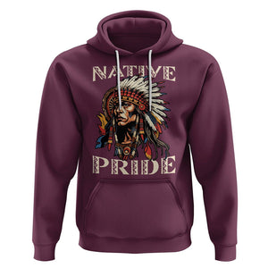Native American Hoodie Native Pride Indigenous American Indians TS02 Maroon Printyourwear