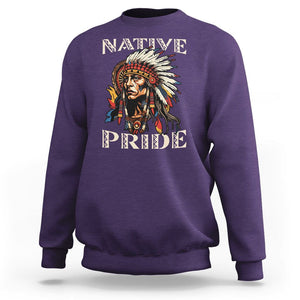 Native American Sweatshirt Native Pride Indigenous American Indians TS02 Purple Printyourwear