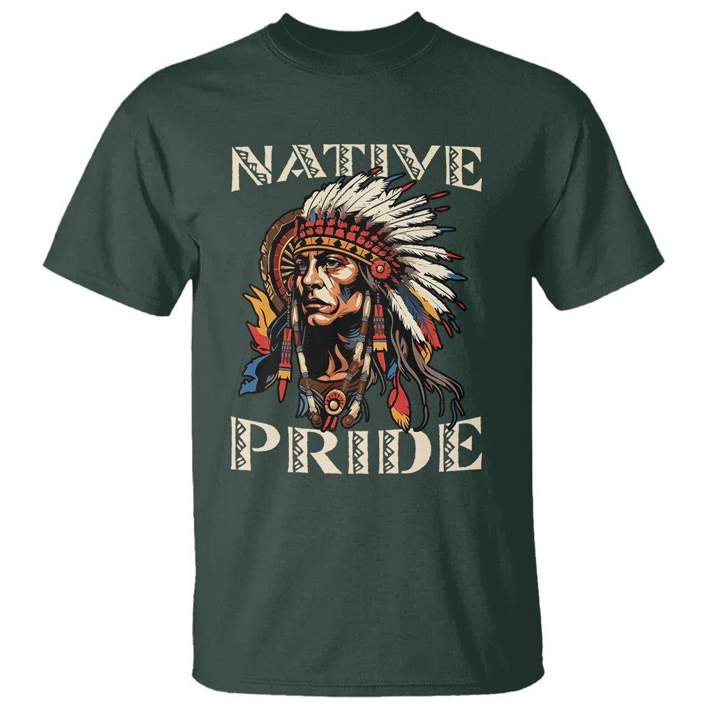 Native American T Shirt Native Pride Indigenous American Indians TS02 Dark Forest Green Printyourwear