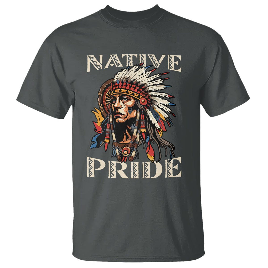 Native American T Shirt Native Pride Indigenous American Indians TS02 Dark Heather Printyourwear