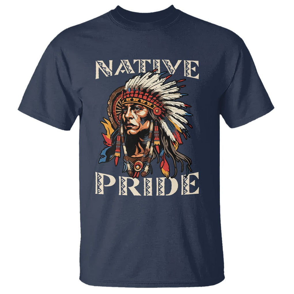 Native American T Shirt Native Pride Indigenous American Indians TS02 Navy Printyourwear