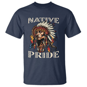Native American T Shirt Native Pride Indigenous American Indians TS02 Navy Printyourwear