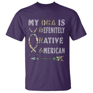Native American T Shirt My DNA Is Definitely Indians Native Pride TS02 Purple Printyourwear