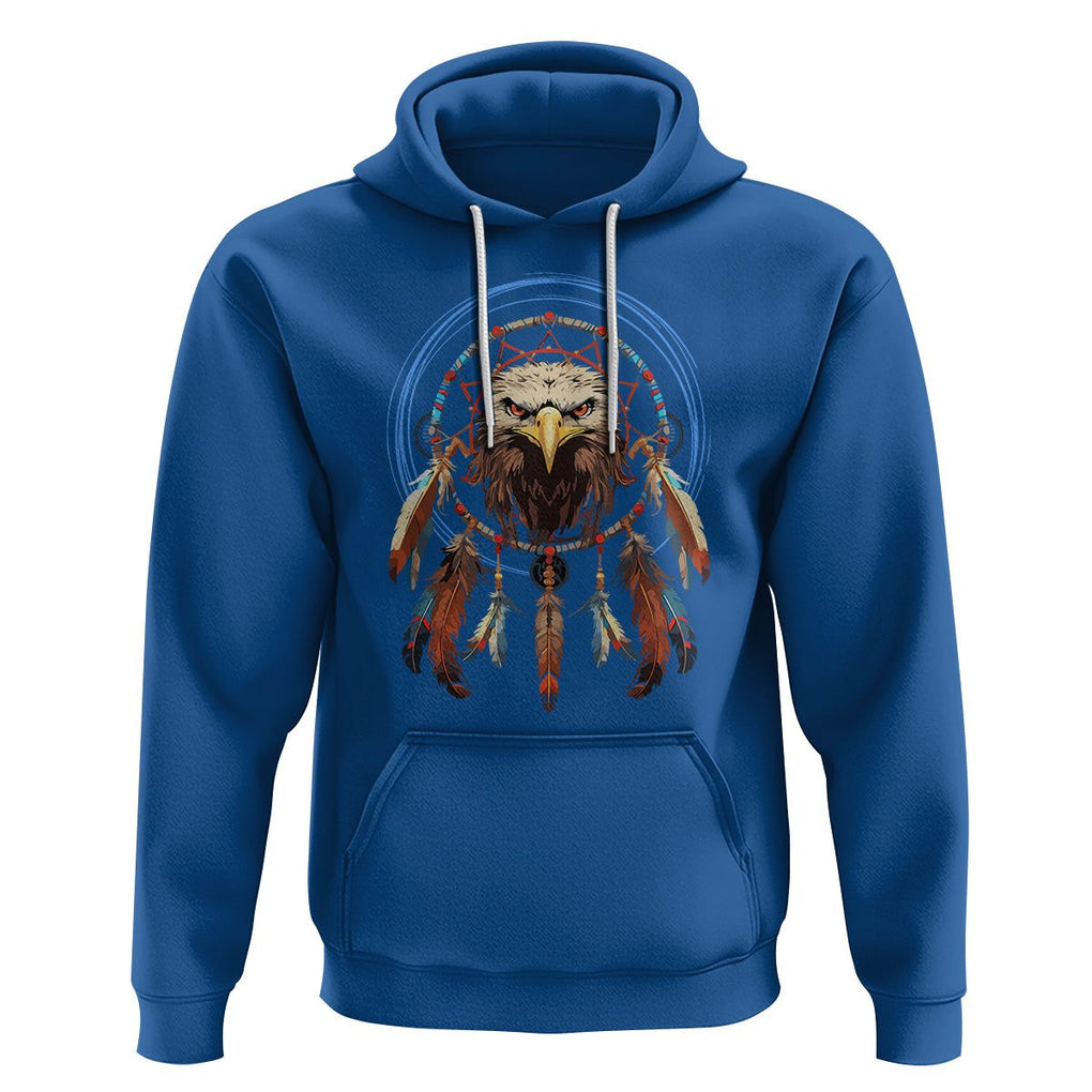 Native American Hoodie Indigenous American Indian Eagle Dreamcatcher TS02 Royal Blue Printyourwear