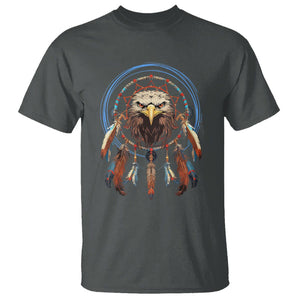Native American T Shirt Indigenous American Indian Eagle Dreamcatcher TS02 Dark Heather Printyourwear