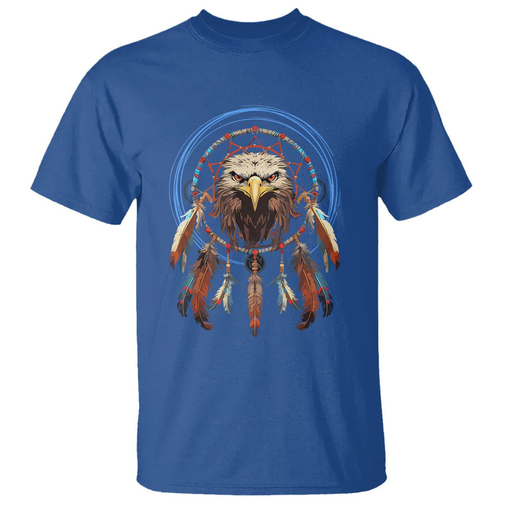 Native American T Shirt Indigenous American Indian Eagle Dreamcatcher TS02 Royal Blue Printyourwear