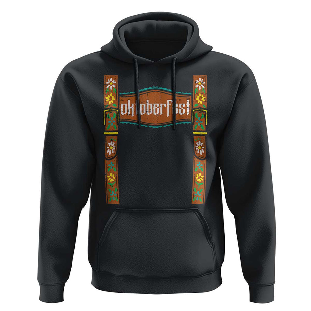 Oktoberfest Lederhosen Costume Hoodie Cute German Bavarian TS02 Black Print Your Wear