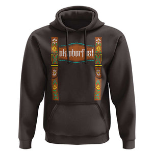 Oktoberfest Lederhosen Costume Hoodie Cute German Bavarian TS02 Dark Chocolate Print Your Wear