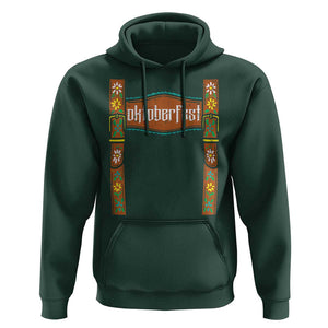 Oktoberfest Lederhosen Costume Hoodie Cute German Bavarian TS02 Dark Forest Green Print Your Wear