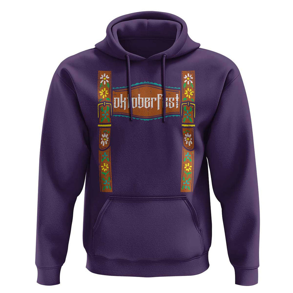 Oktoberfest Lederhosen Costume Hoodie Cute German Bavarian TS02 Purple Print Your Wear