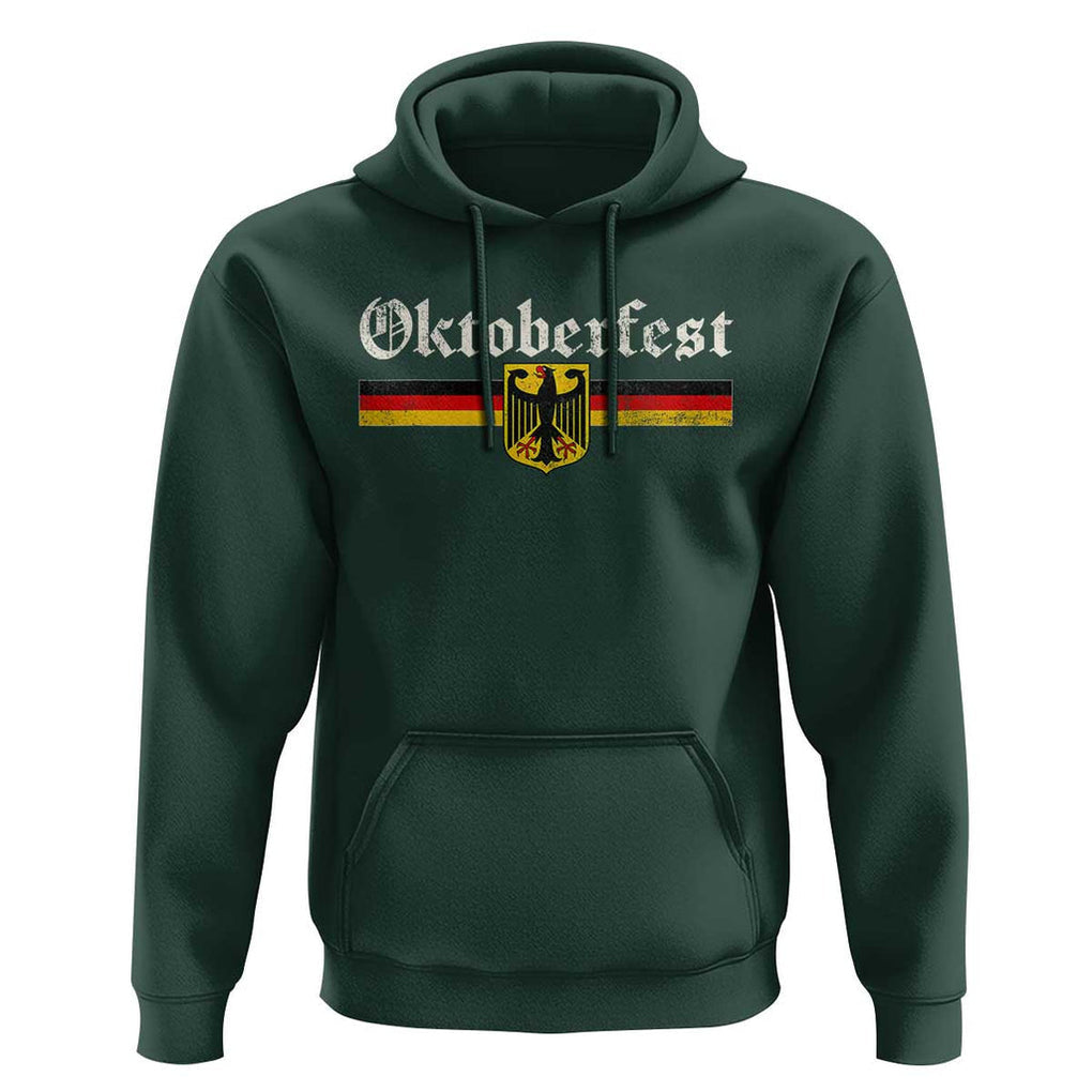 Vintage Oktoberfest Hoodie Octoberfest German Drinking Festival TS02 Dark Forest Green Print Your Wear