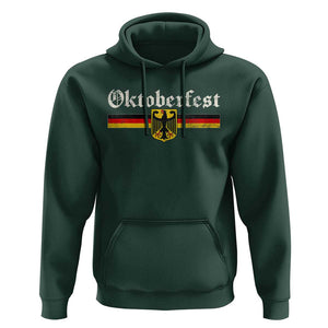 Vintage Oktoberfest Hoodie Octoberfest German Drinking Festival TS02 Dark Forest Green Print Your Wear
