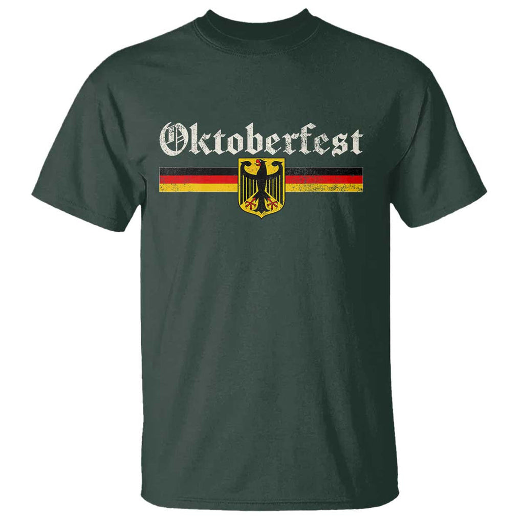Vintage Oktoberfest T Shirt Octoberfest German Drinking Festival TS02 Dark Forest Green Print Your Wear