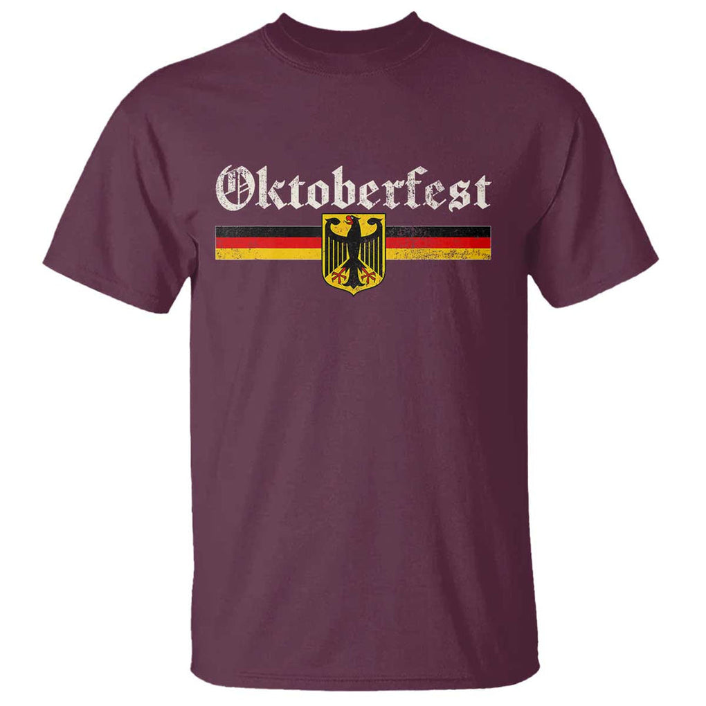 Vintage Oktoberfest T Shirt Octoberfest German Drinking Festival TS02 Maroon Print Your Wear
