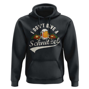 Funny Oktoberfest Drinking Hoodie I Don't Give a Schnitzel German Beer Festival TS02 Black Print Your Wear