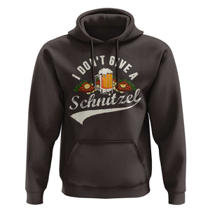 Funny Oktoberfest Drinking Hoodie I Don't Give a Schnitzel German Beer Festival TS02 Dark Chocolate Print Your Wear