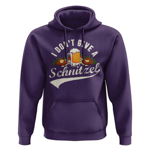 Funny Oktoberfest Drinking Hoodie I Don't Give a Schnitzel German Beer Festival TS02 Purple Print Your Wear