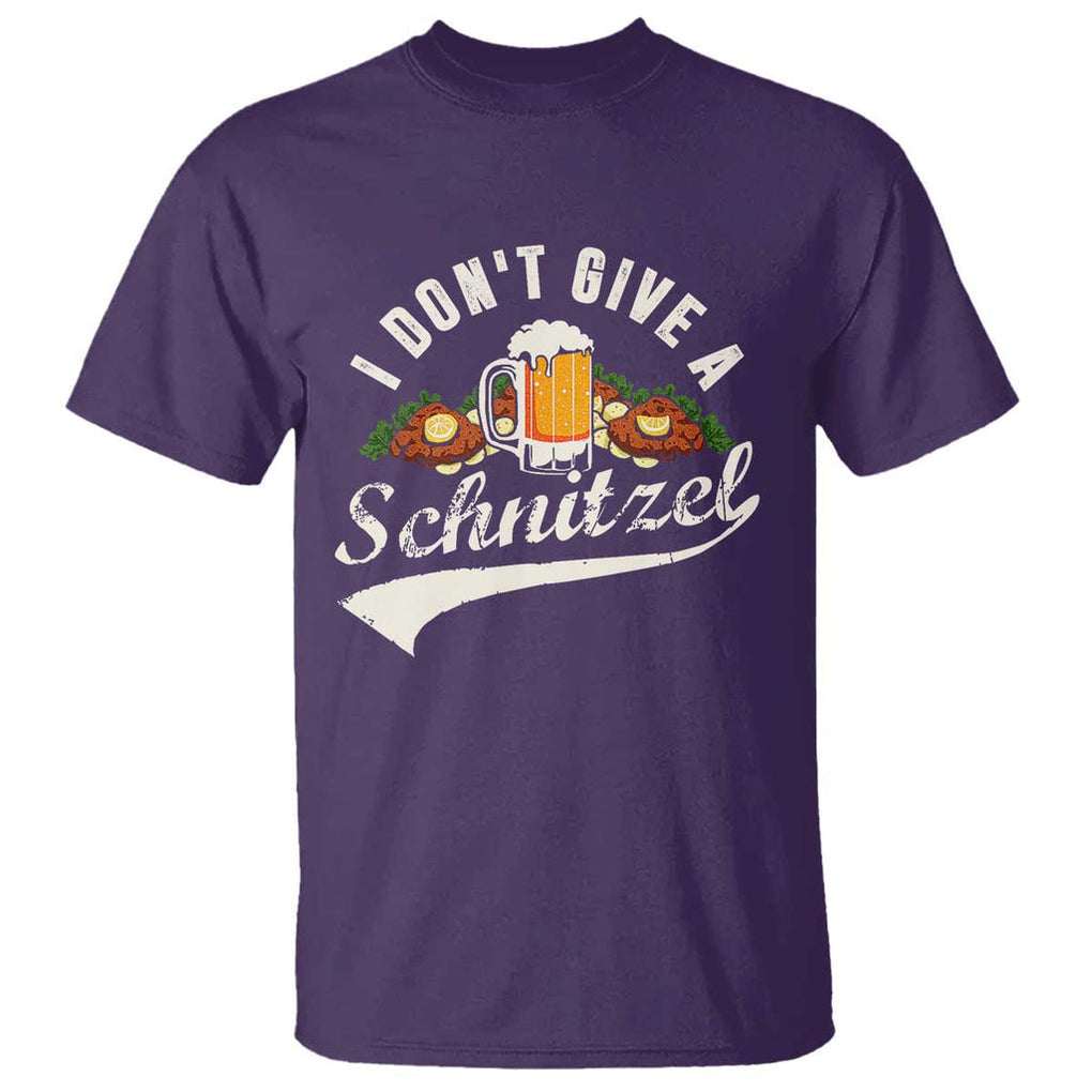 Funny Oktoberfest Drinking T Shirt I Don't Give a Schnitzel German Beer Festival TS02 Purple Print Your Wear