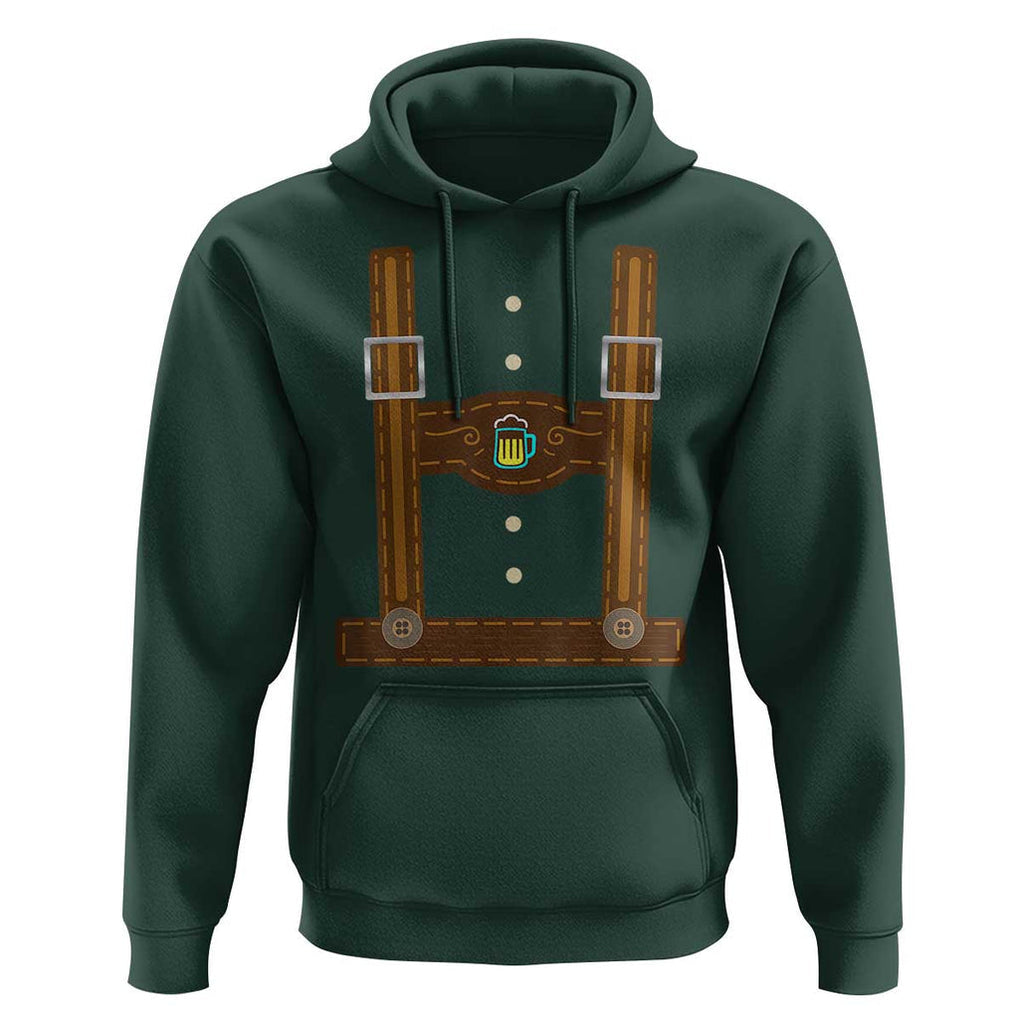 Oktoberfest Lederhosen Costume Hoodie German Beer Festival TS02 Dark Forest Green Print Your Wear