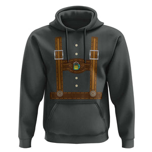 Oktoberfest Lederhosen Costume Hoodie German Beer Festival TS02 Dark Heather Print Your Wear