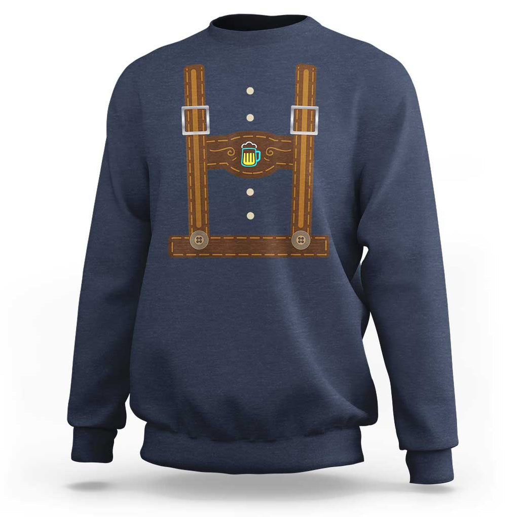 Oktoberfest Lederhosen Costume Sweatshirt German Beer Festival TS02 Navy Print Your Wear