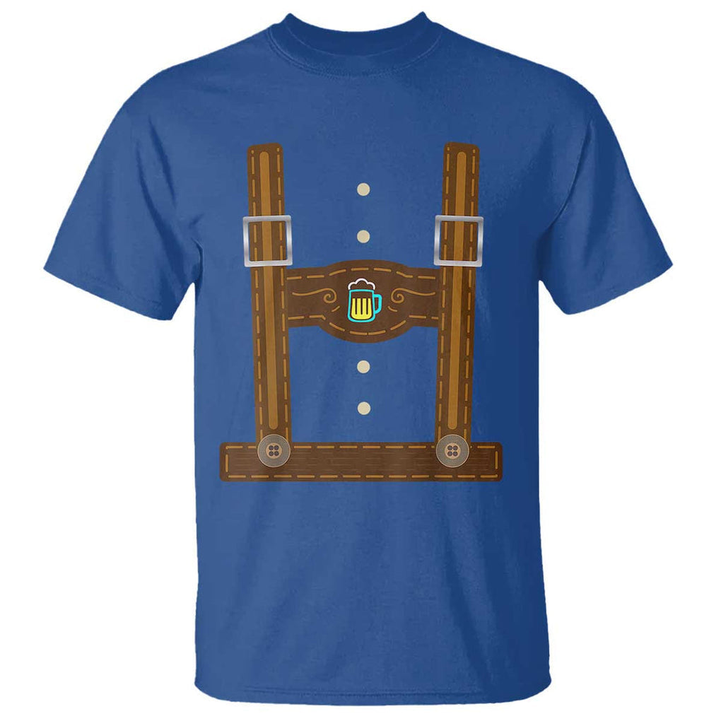 Oktoberfest Lederhosen Costume T Shirt German Beer Festival TS02 Royal Blue Print Your Wear