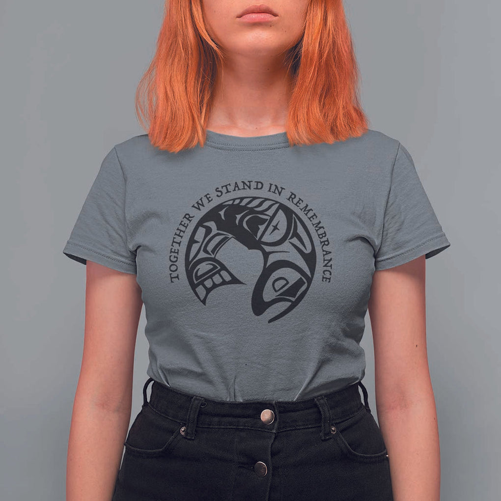 Orange Unity Day T Shirt For Women Together We Stand In Remembrance Native American Every Child TS02 Charcoal Print Your Wear