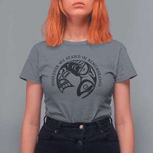 Orange Unity Day T Shirt For Women Together We Stand In Remembrance Native American Every Child TS02 Charcoal Print Your Wear