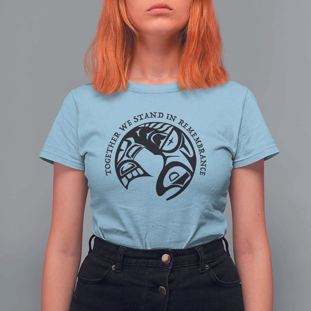 Orange Unity Day T Shirt For Women Together We Stand In Remembrance Native American Every Child TS02 Light Blue Print Your Wear