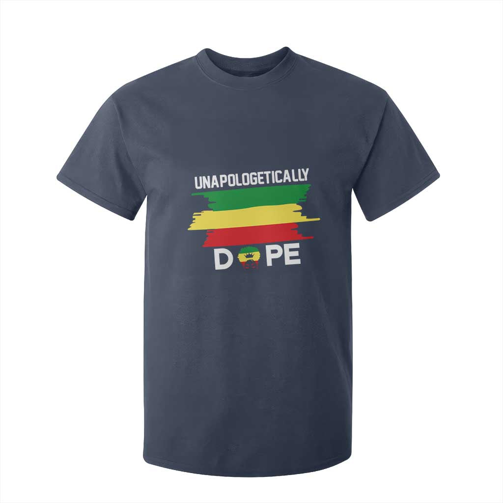 Black History Month T Shirt For Kid Unapologetically Dope Melanin Afro Black Pride TS02 Navy Print Your Wear