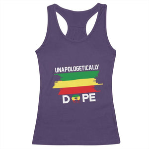 Black History Month Racerback Tank Top Unapologetically Dope Melanin Afro Black Pride TS02 Purple Print Your Wear