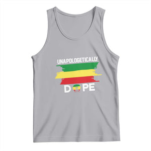Black History Month Tank Top Unapologetically Dope Melanin Afro Black Pride TS02 Athletic Heather Print Your Wear