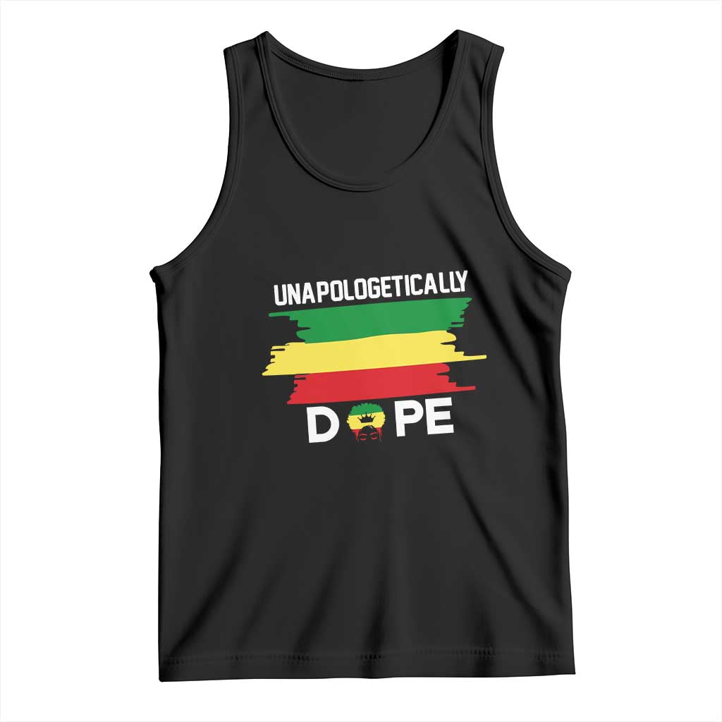 Black History Month Tank Top Unapologetically Dope Melanin Afro Black Pride TS02 Black Print Your Wear